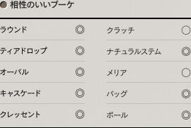 エンパイアラインと相性のいいブーケの一覧表